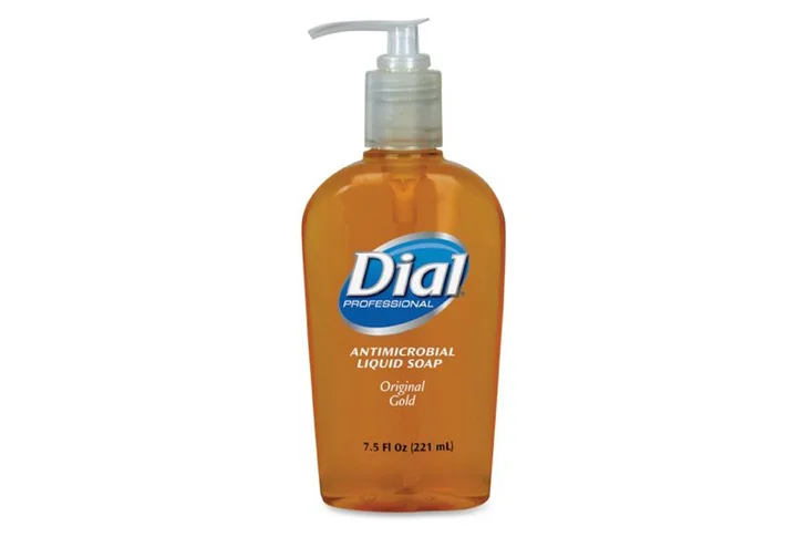 Dial Antimicrobial Liquid Soap Pump 7-1/2 oz. Original Gold 84014