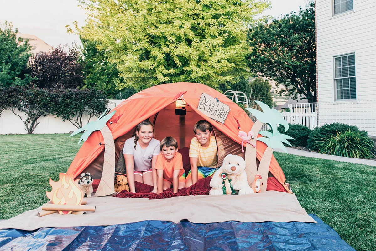 Beach Hut Backyard Staycation