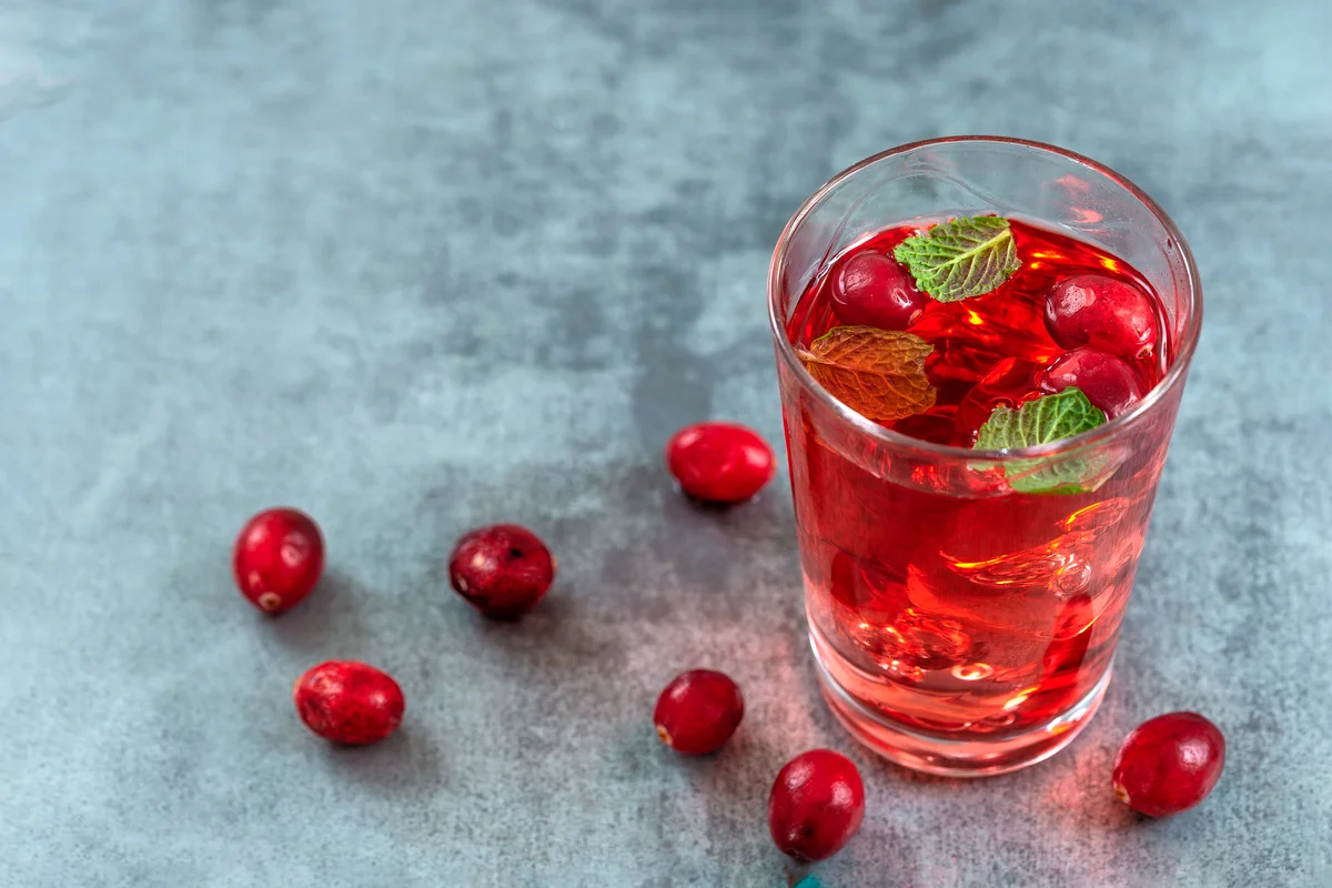 Virgin cranberry spritzer