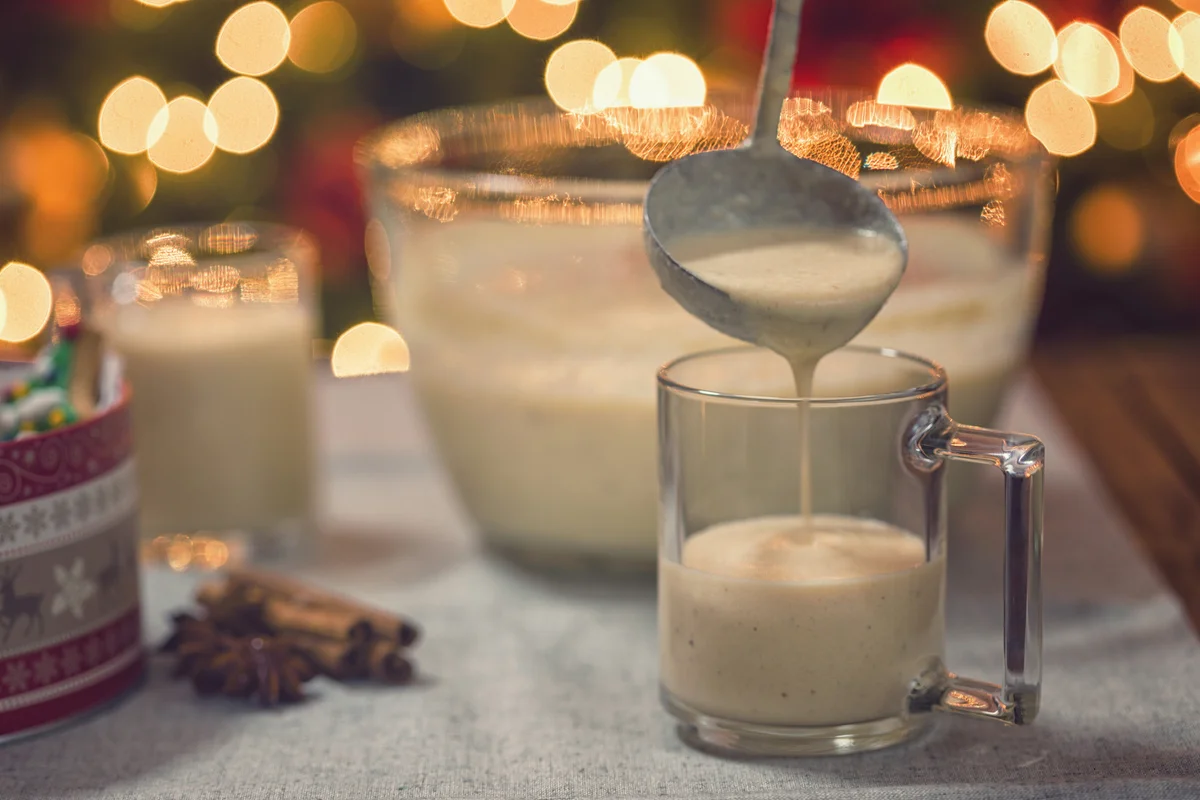 Caramel Eggnog at Christmas Time