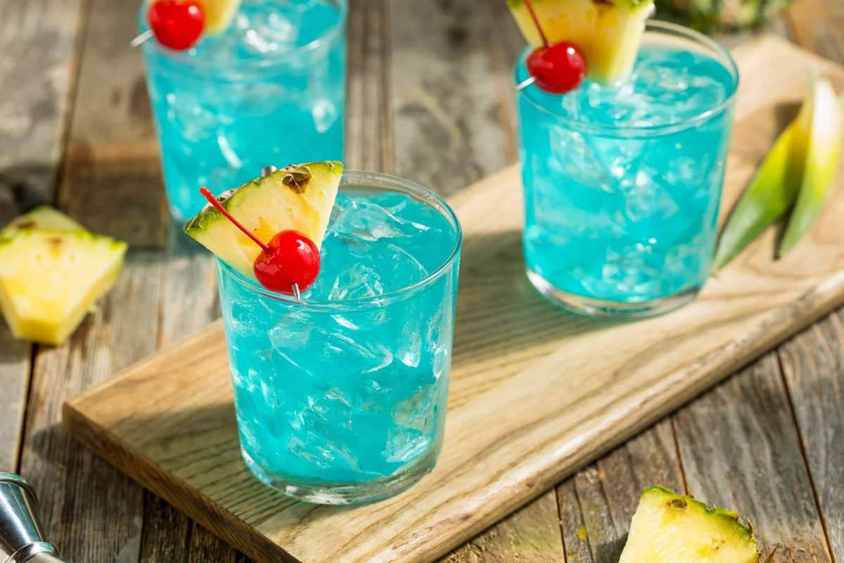 Refreshing Blue Hawaii Cocktail Punch