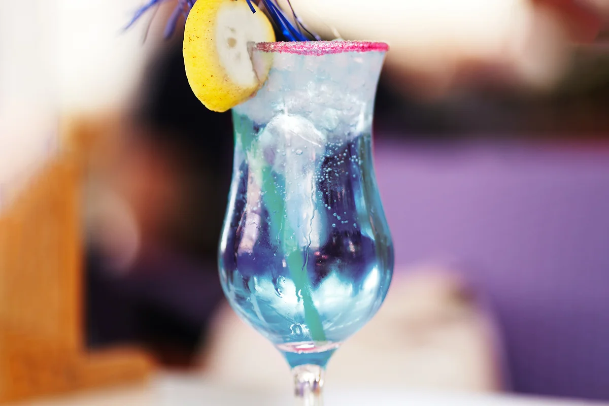 Virgin Blue Sparkler Mocktail