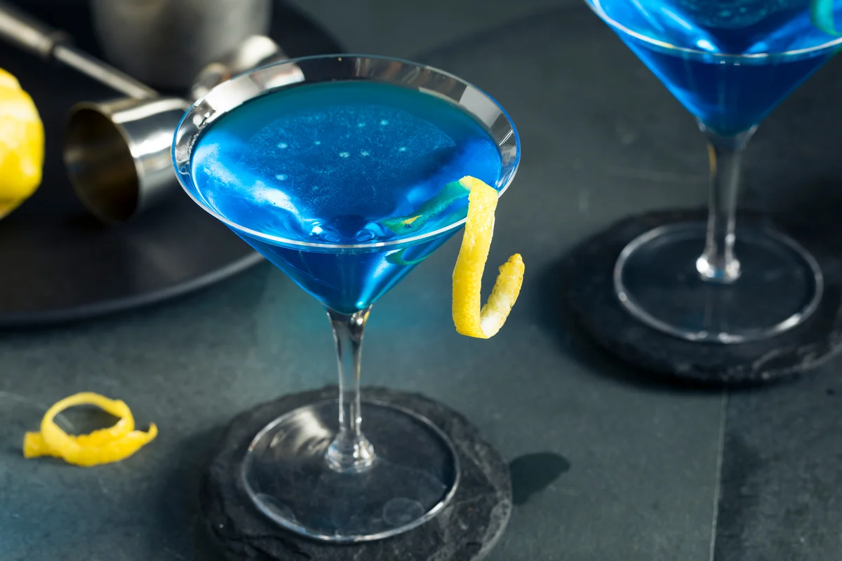 Blue Shoe Martini Mocktail