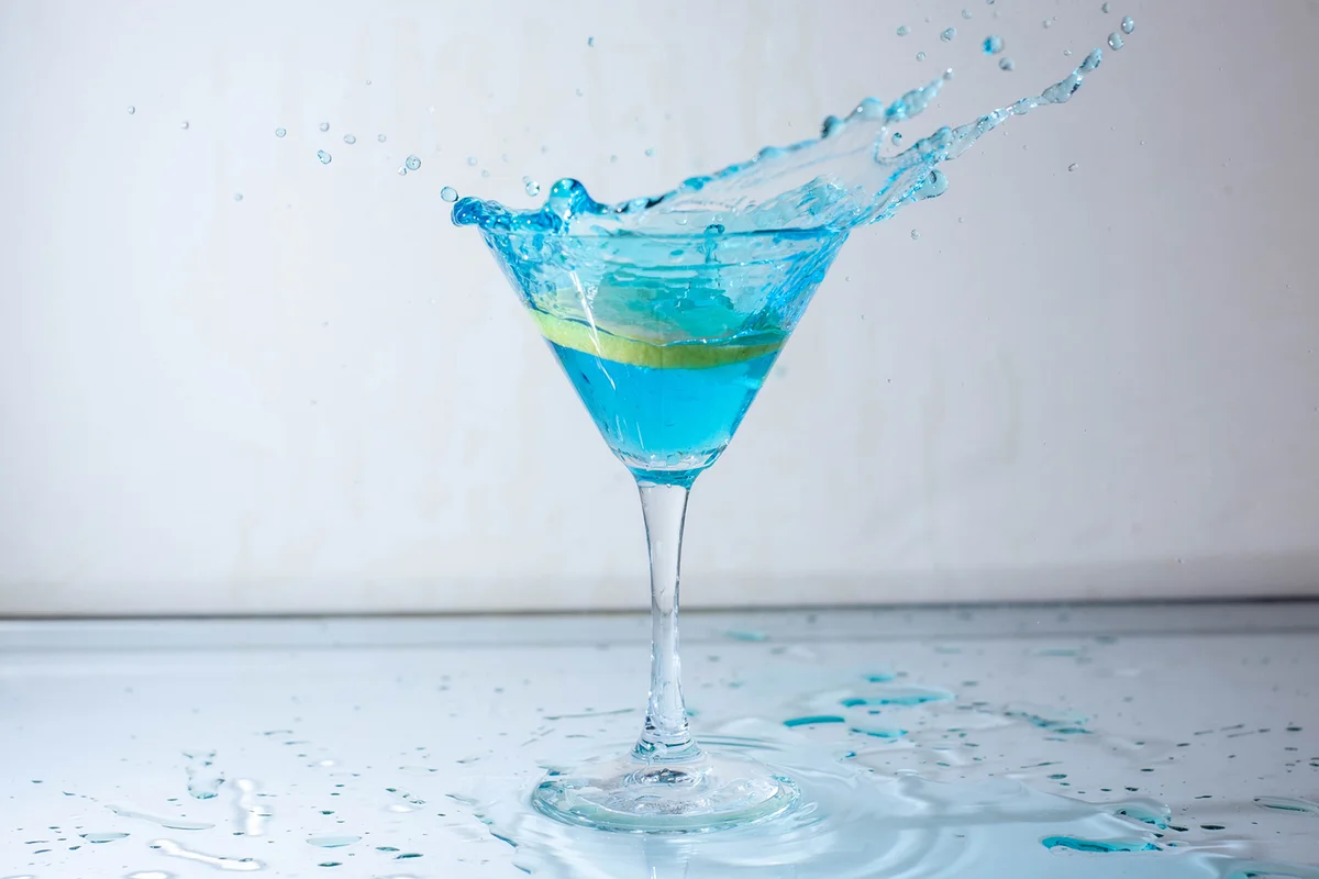 Virgin Blue Sapphire Martini