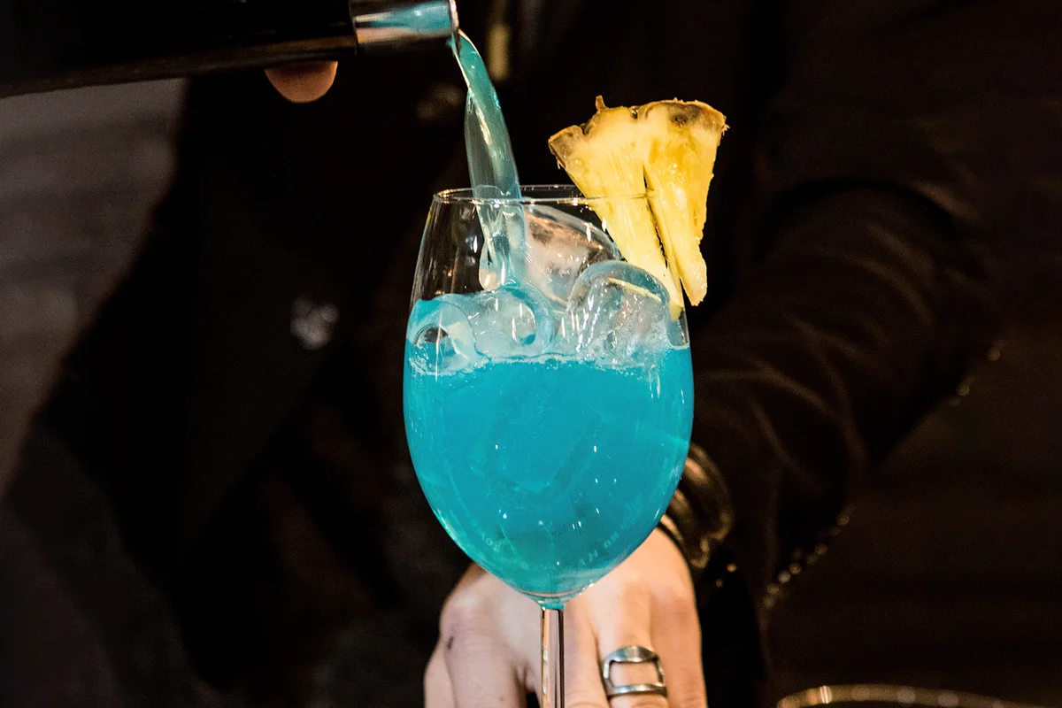 Blue Mist Spritzer Mocktail