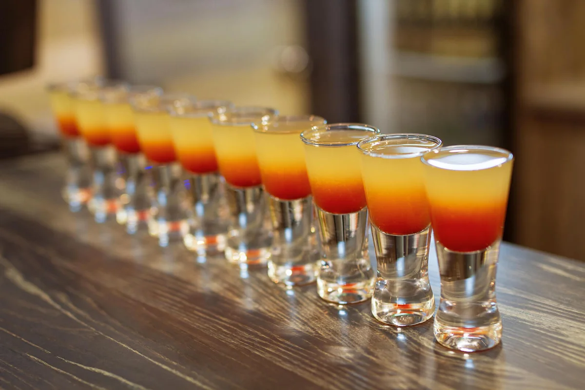 Set of cocktail shots | Photo 74669537 © Ollaweila | Dreamstime.com