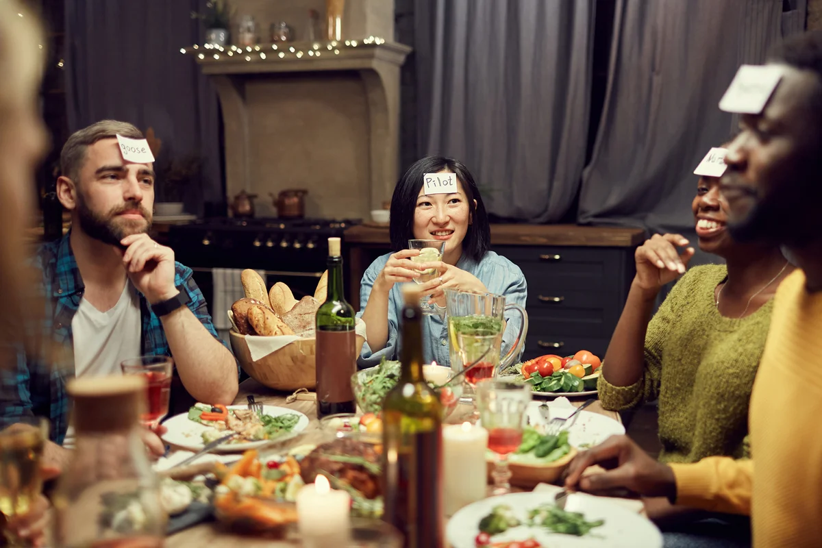 Guessing Game at Dinner Table