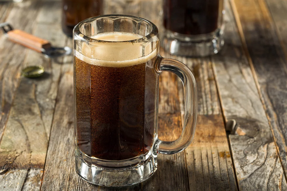 Homemade Birch Beer Drink in a Mug