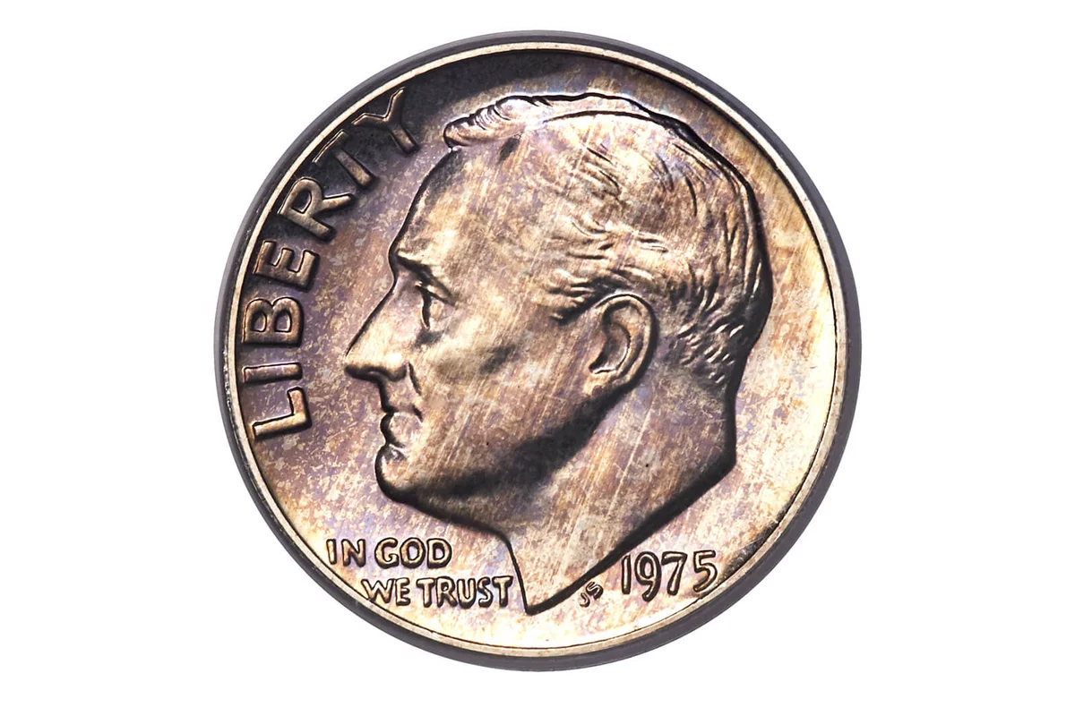 1975 No S Roosevelt Dime