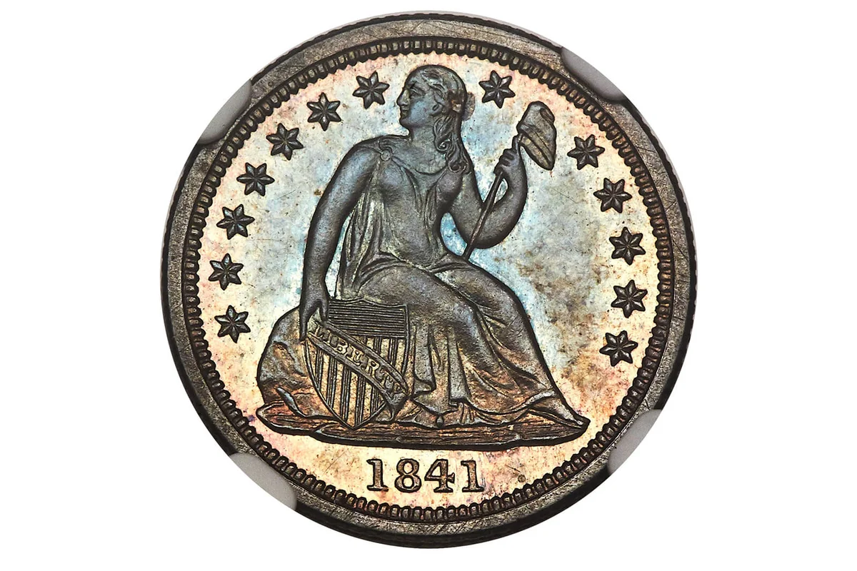 1841 No Drapery Dime