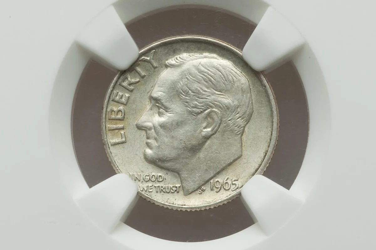 1965 Transitional Error Roosevelt Dime