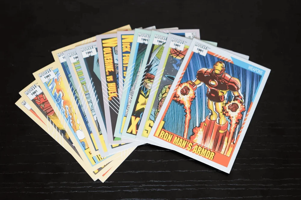 which marvel cards are rare Marvel masterpieces series one cards numbered rare factory Tin 1991 main image 0