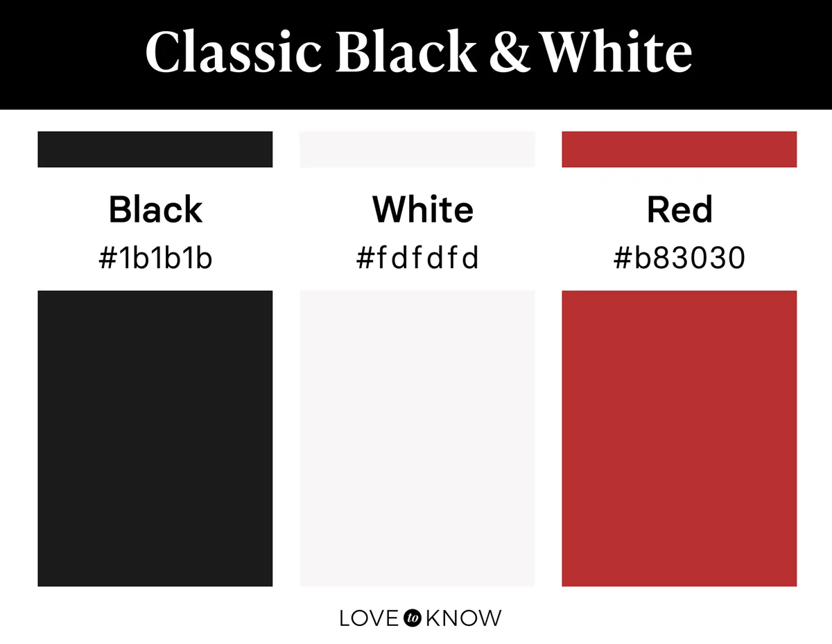 Classic Black and White Swatches