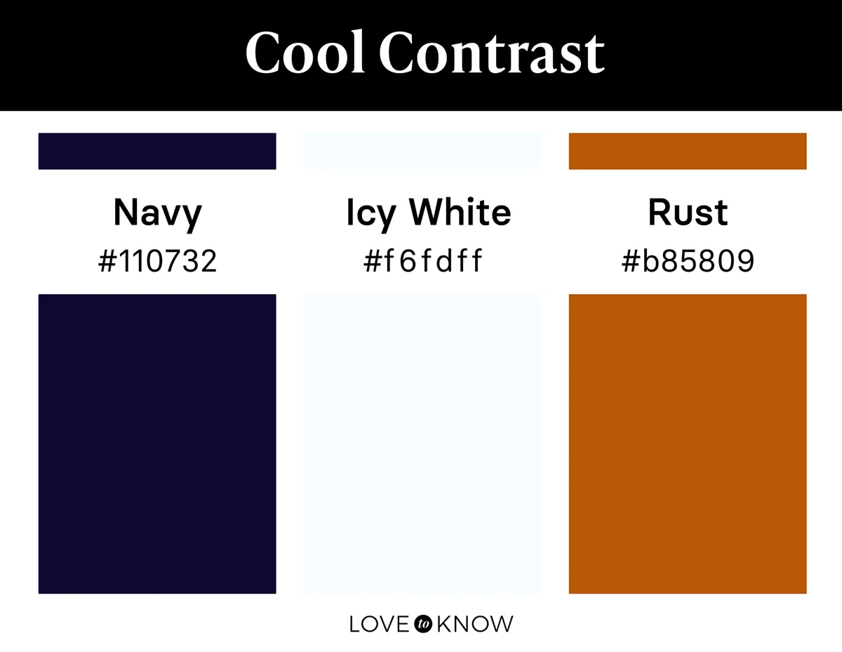 Cool Contrast Color Swatches