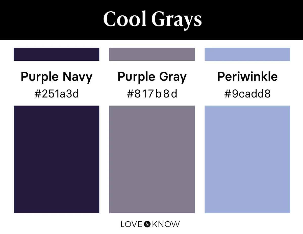 Cool Grays Color Swatches