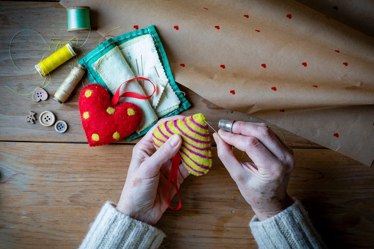 Recycled Fabric Ornaments