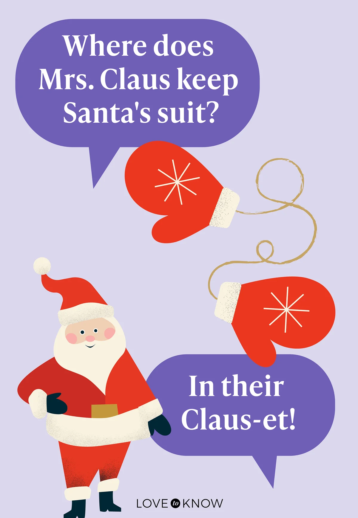 Santa joke: Santa Claus suit