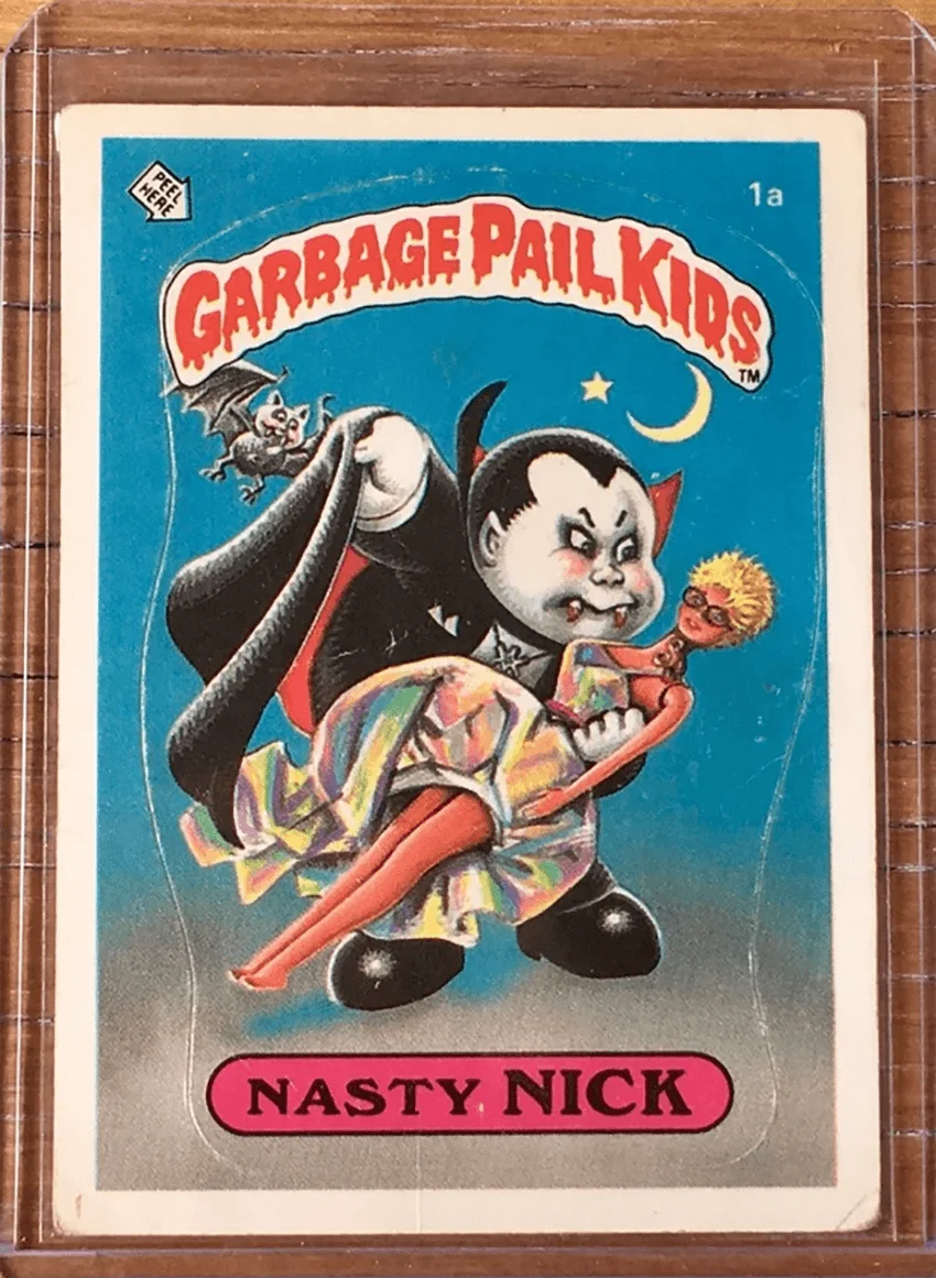 Rare Garbage Pail Kids Nasty Nick 1A Original Series 1 Card