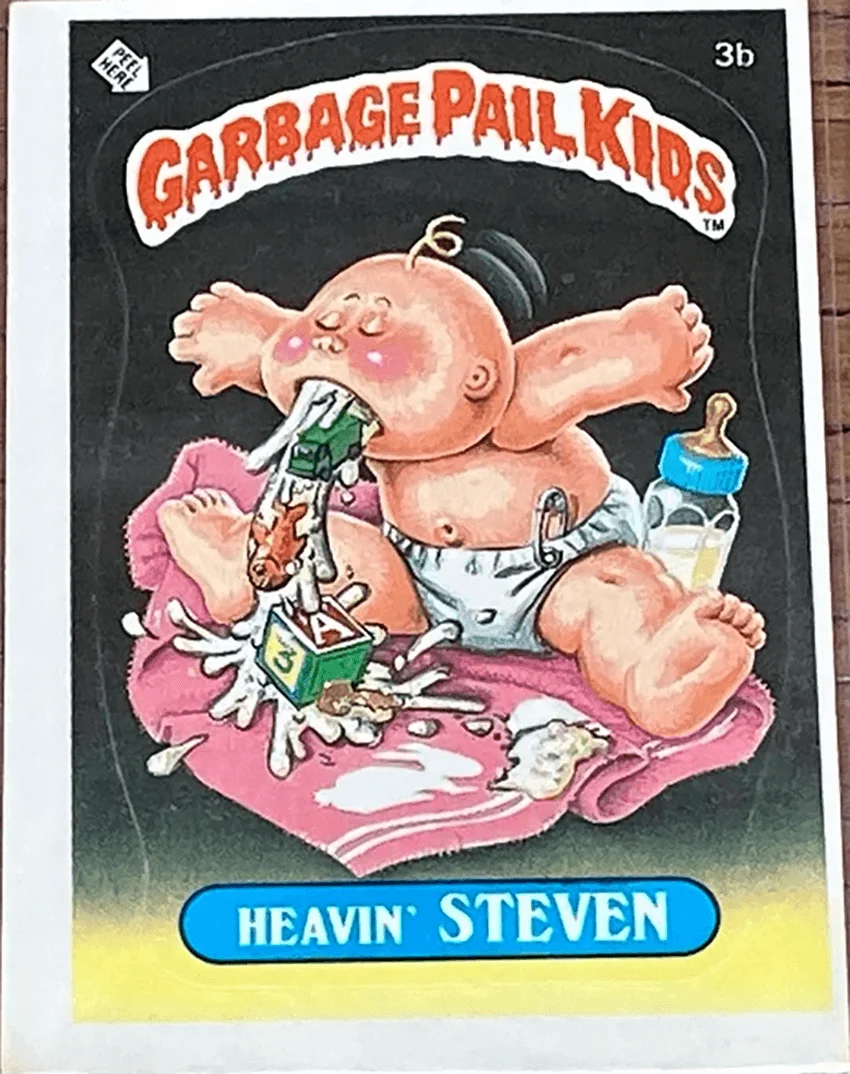 Vintage Garbage Pail Kids Card Heavin Steven