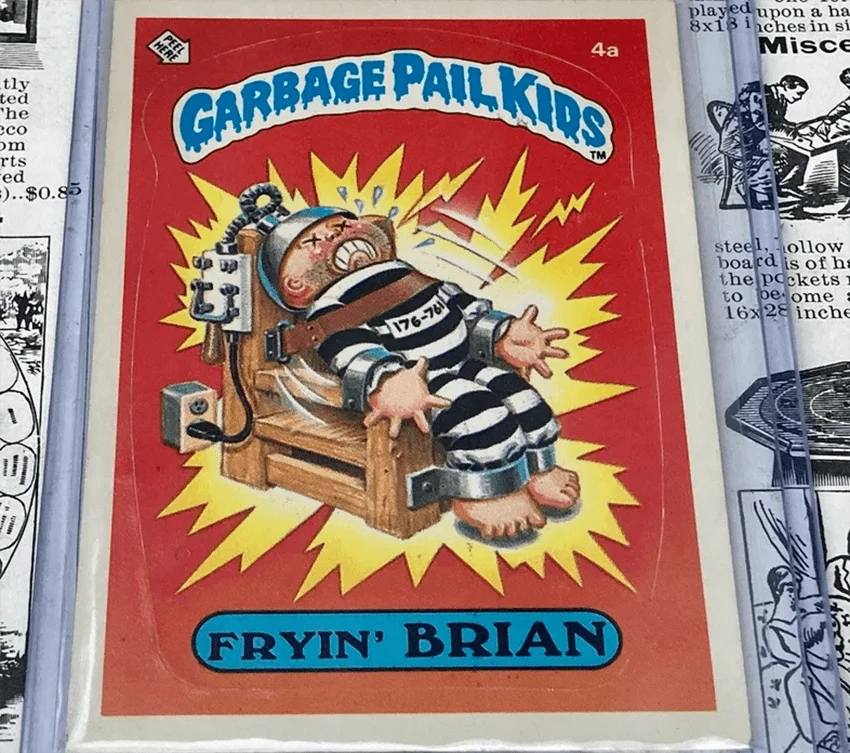 Rare Garbage Pail Kids Fryin Brian 4a Original Series 1 Card