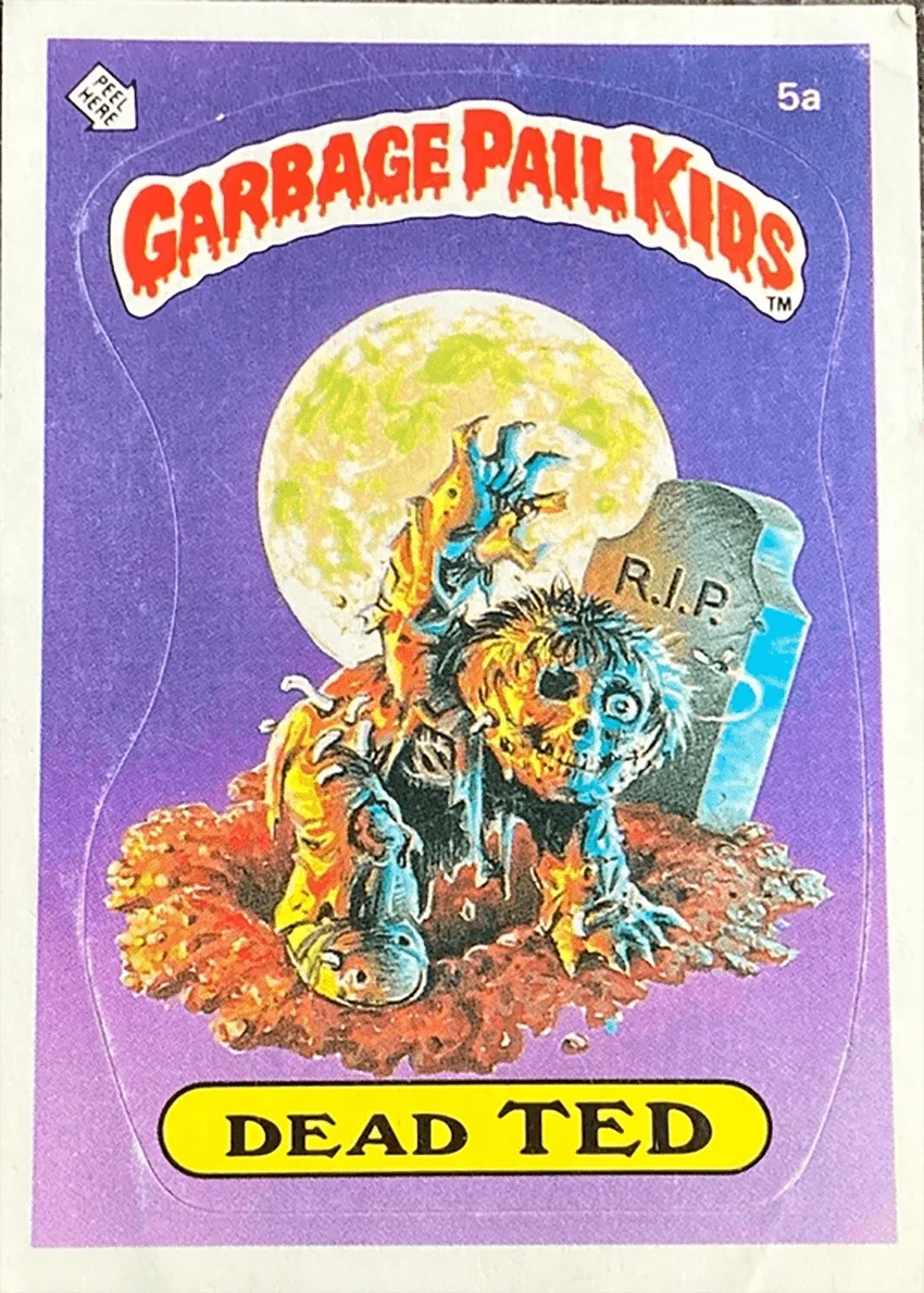Rare Garbage Pail Kids Dead Ted 5a Original Series 1 Card