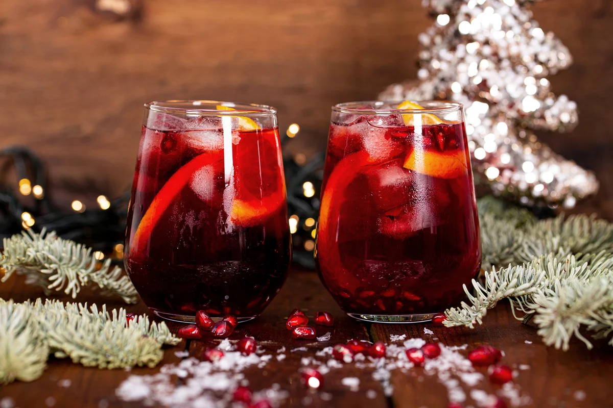 Prancer's Nonalcoholic Pomegranate Punch