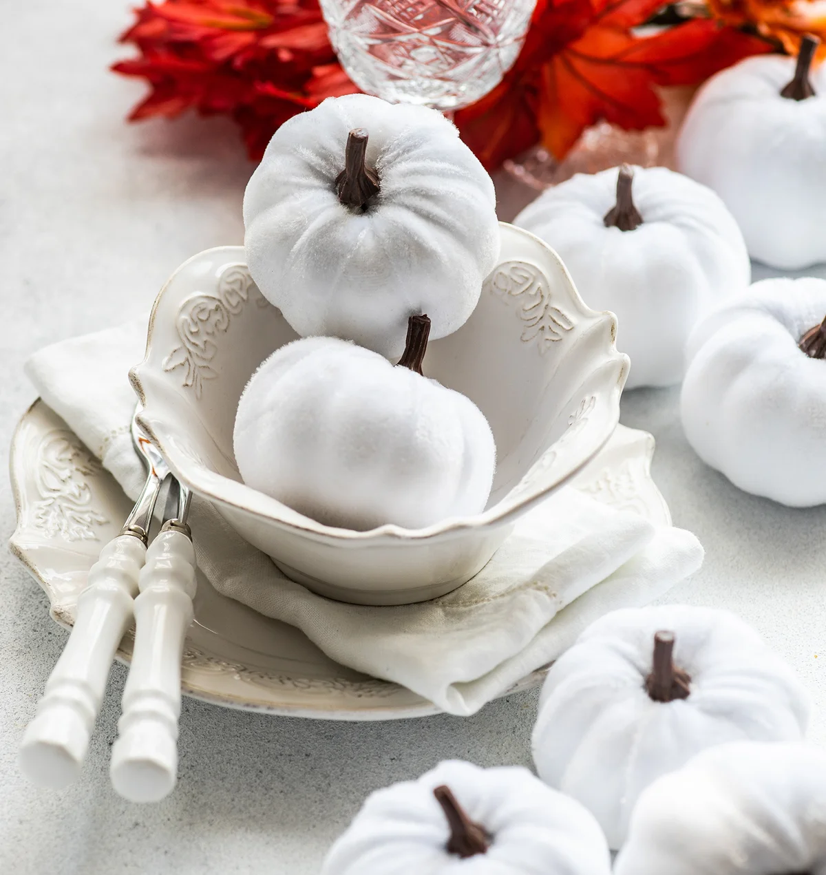 White Pumpkins With Names