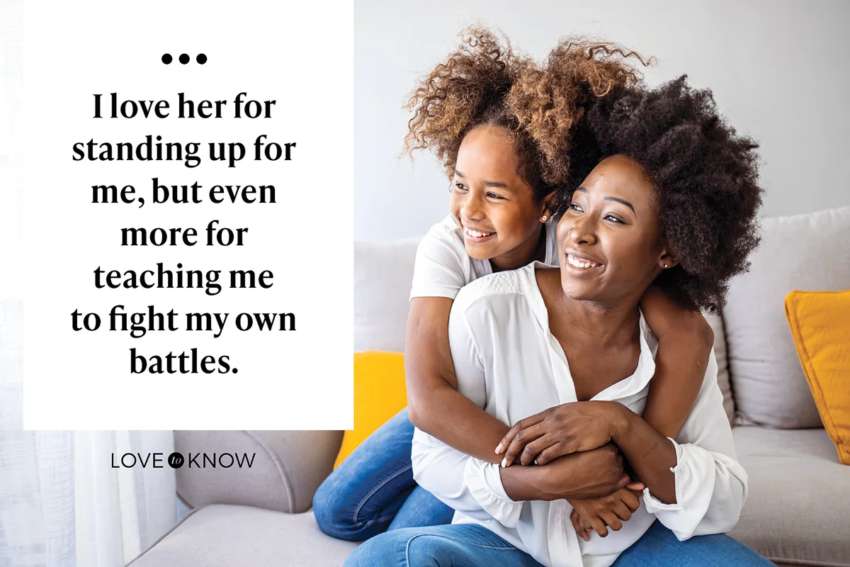 Mom and daughter hugging