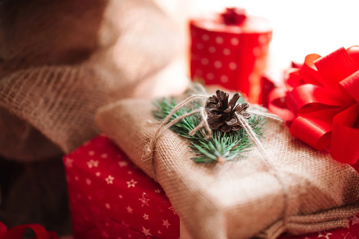 Beautifully wrapped gift