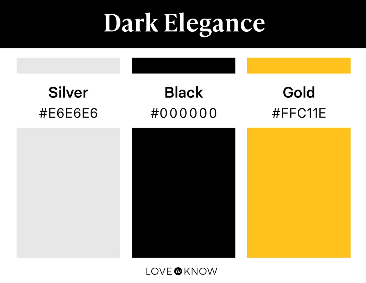 Dark elegance color palette