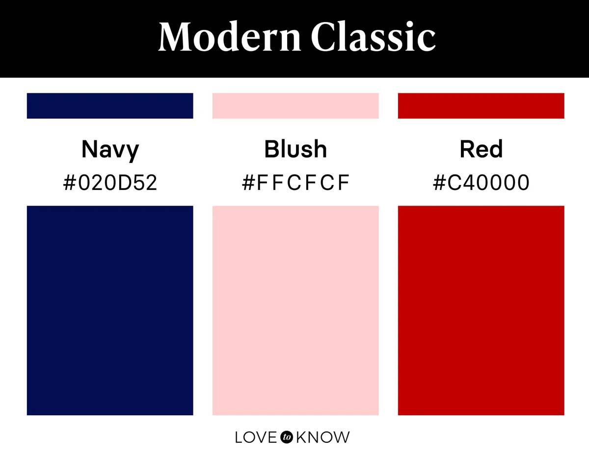 Modern classic color palette