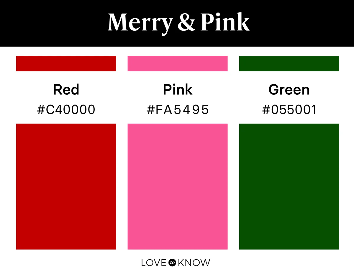 Merry and pink color palette
