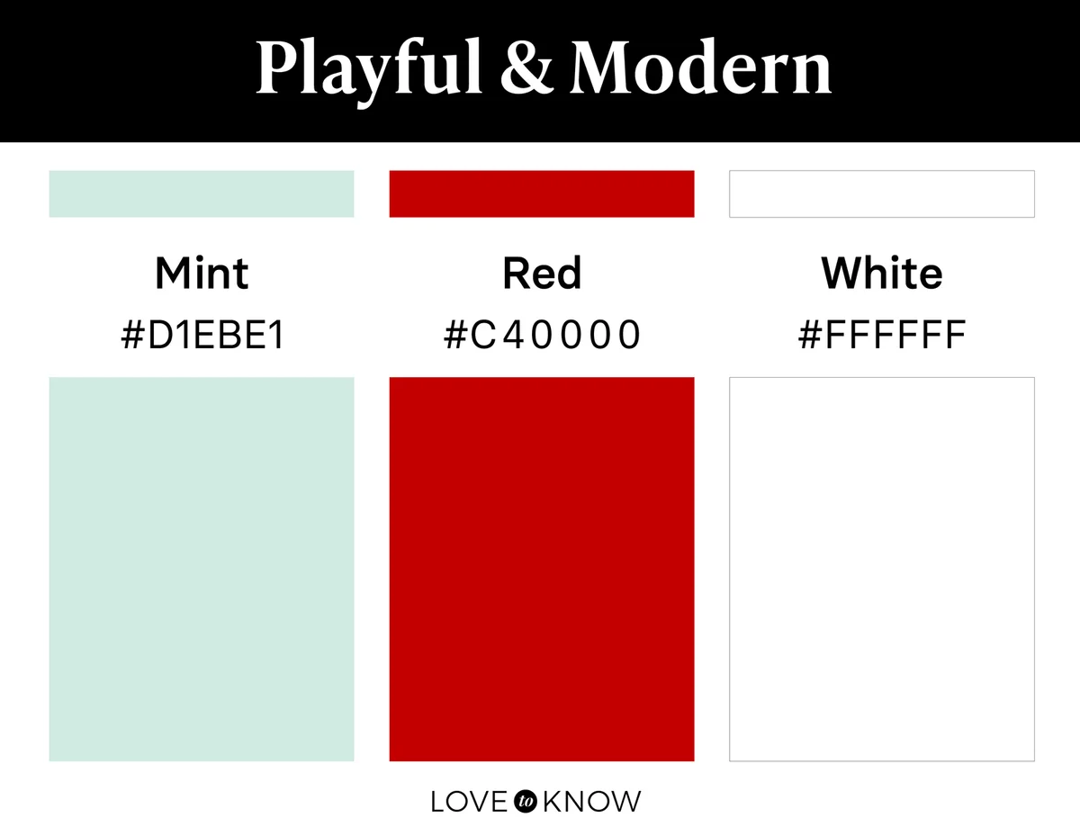 Playful and modern color palette