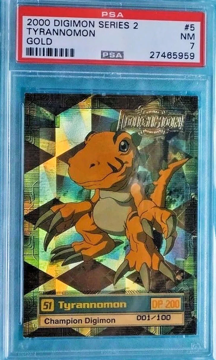 2000 Tyrannomon Gold Stamped