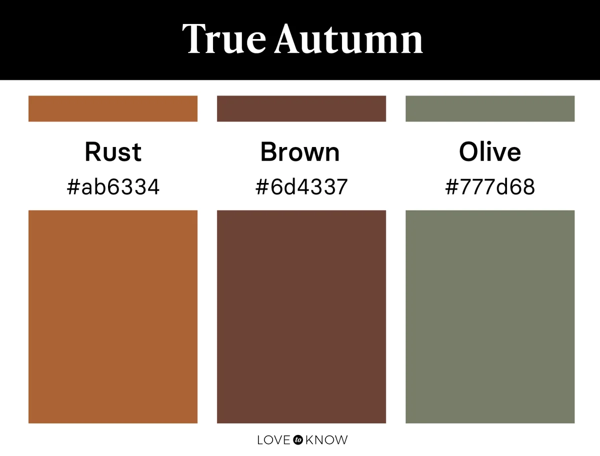 True Autumn Color Palette