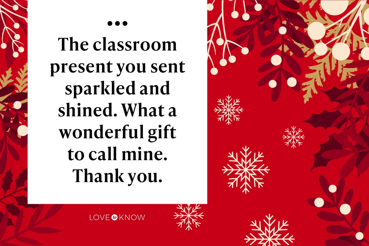 Cute Ways Teachers Can Say Thank You for Holiday Gifts