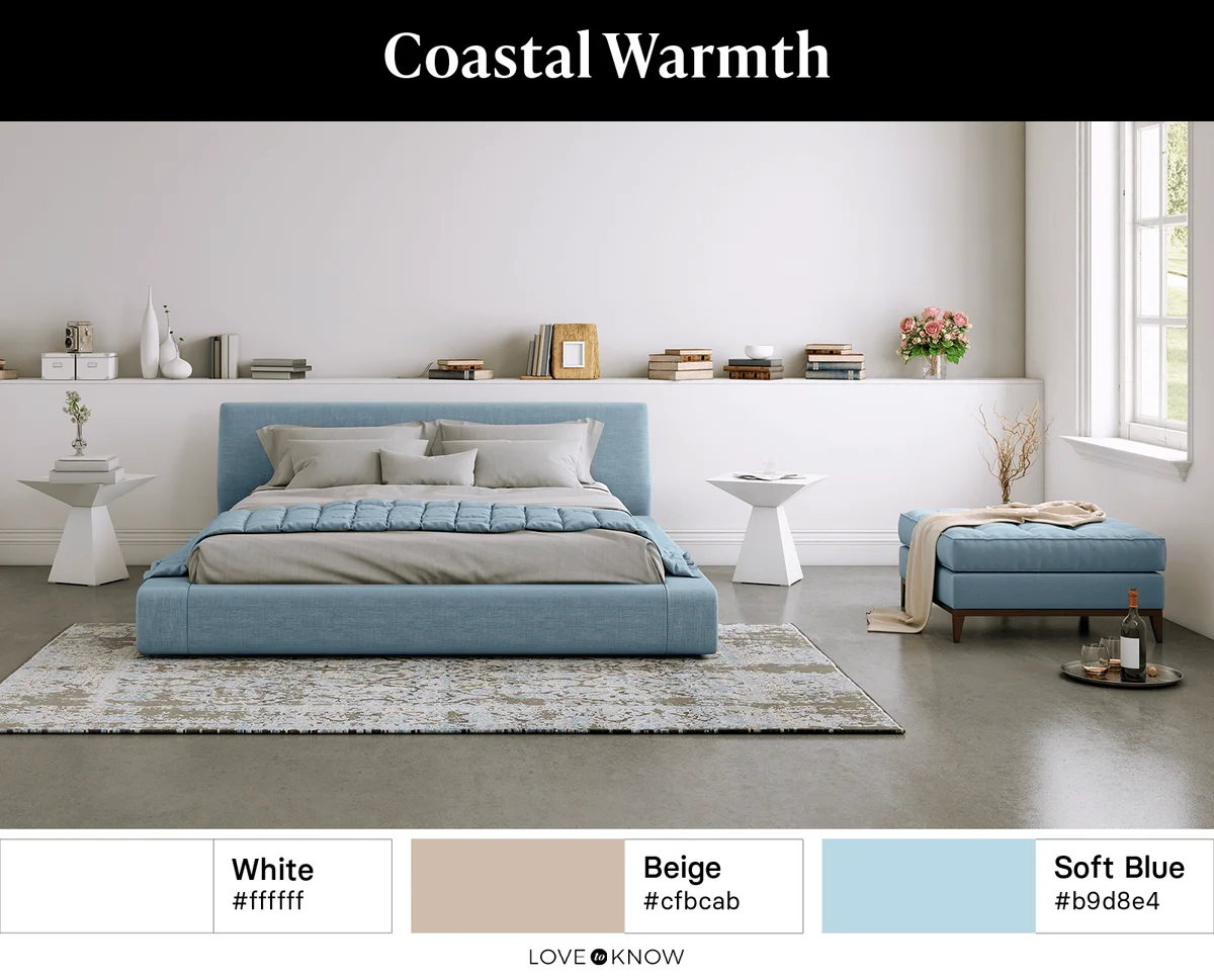 Warm coastal colors interior