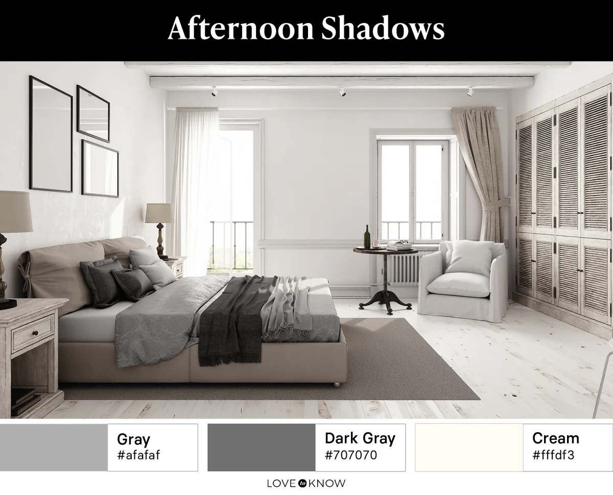 Afternoon colors bedroom design