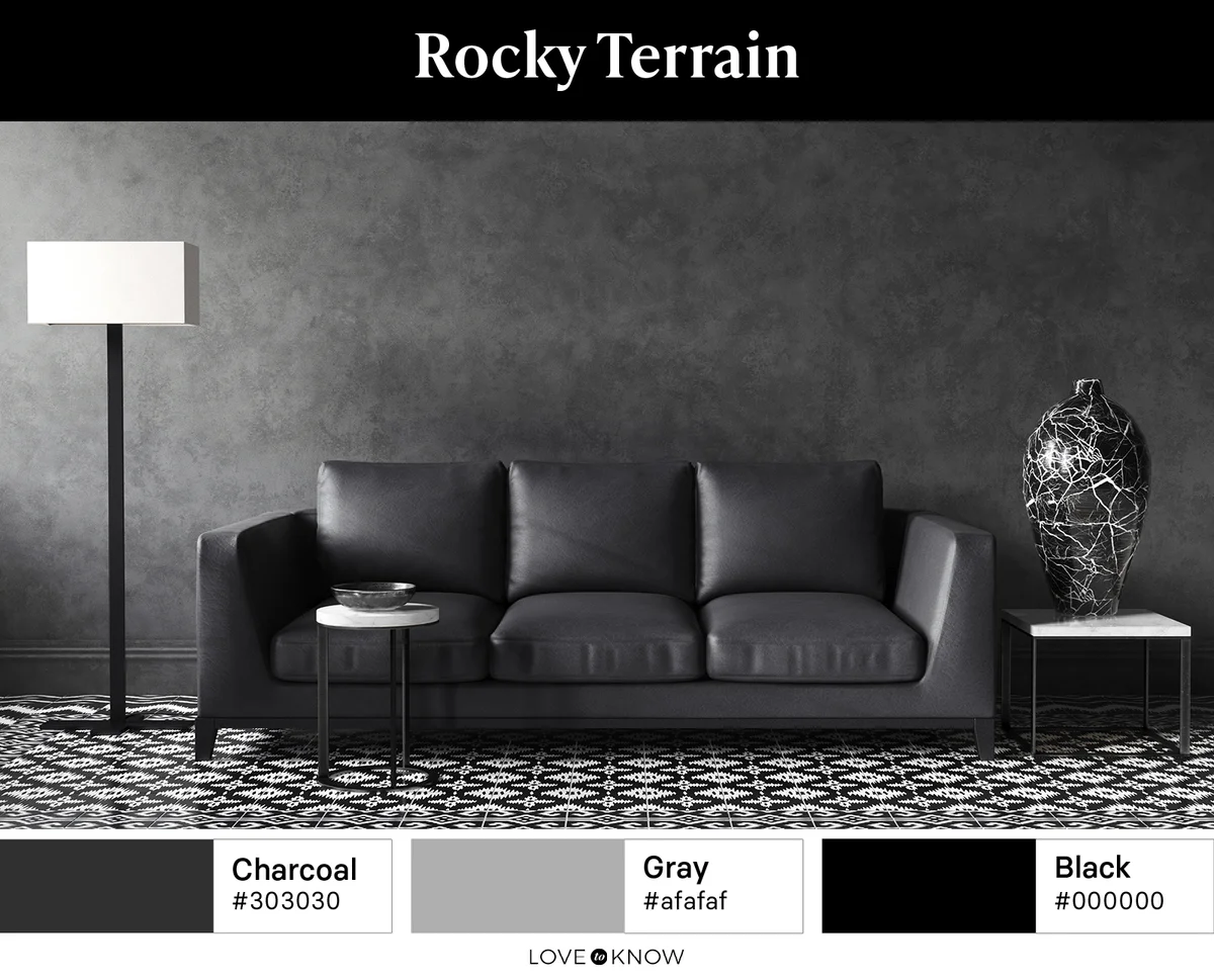 Rocky Terrain color palette interior design