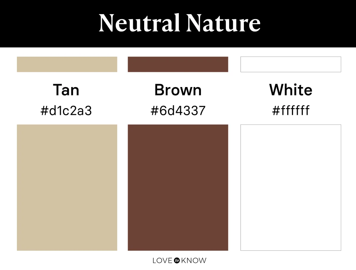 Neutral nature color palette