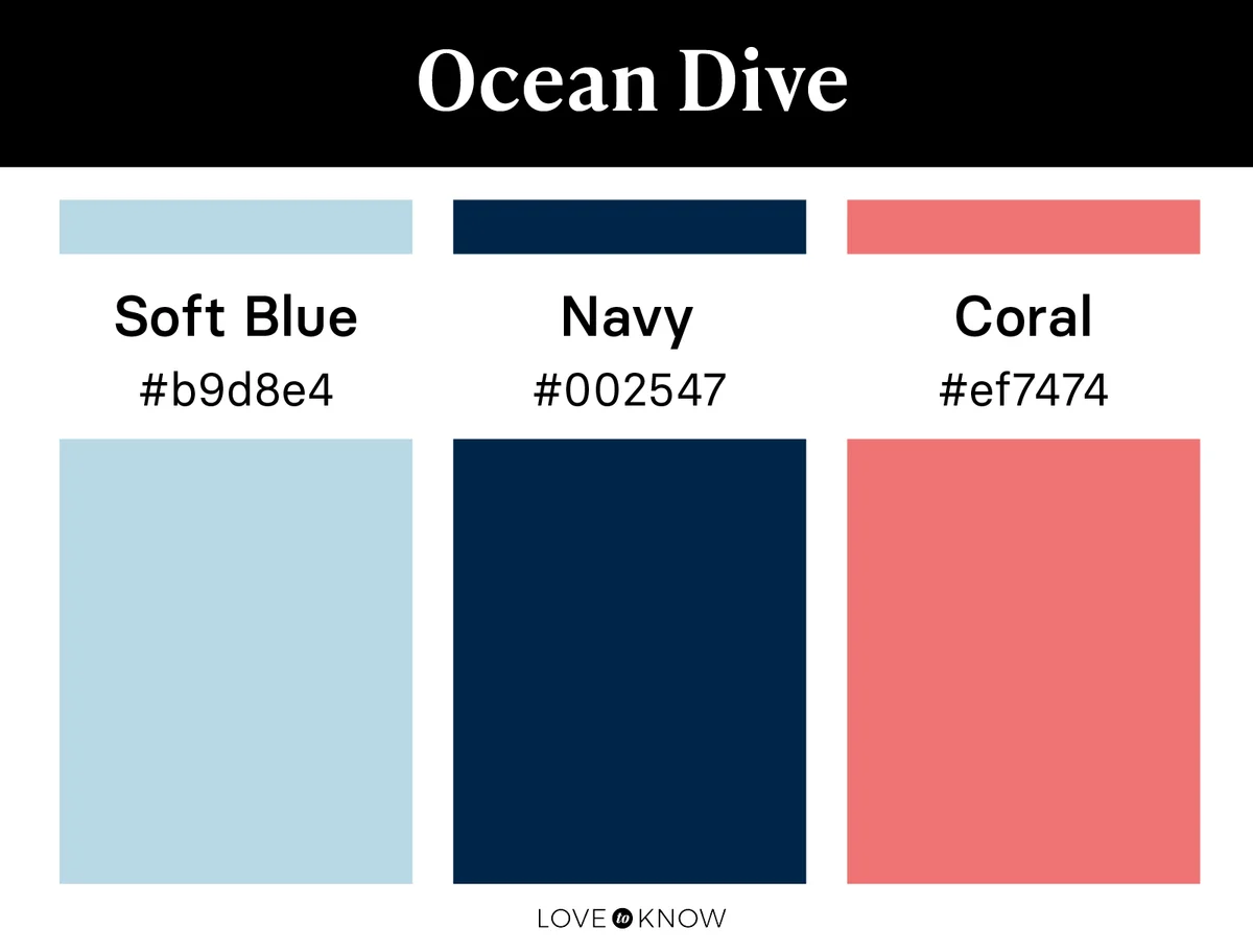 Ocean dive color palette