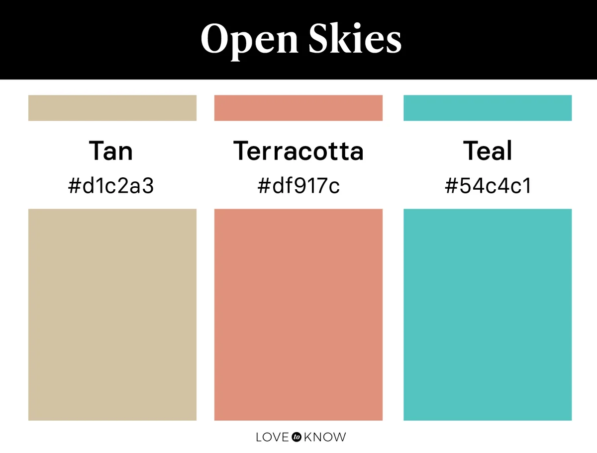 Open skies color palette
