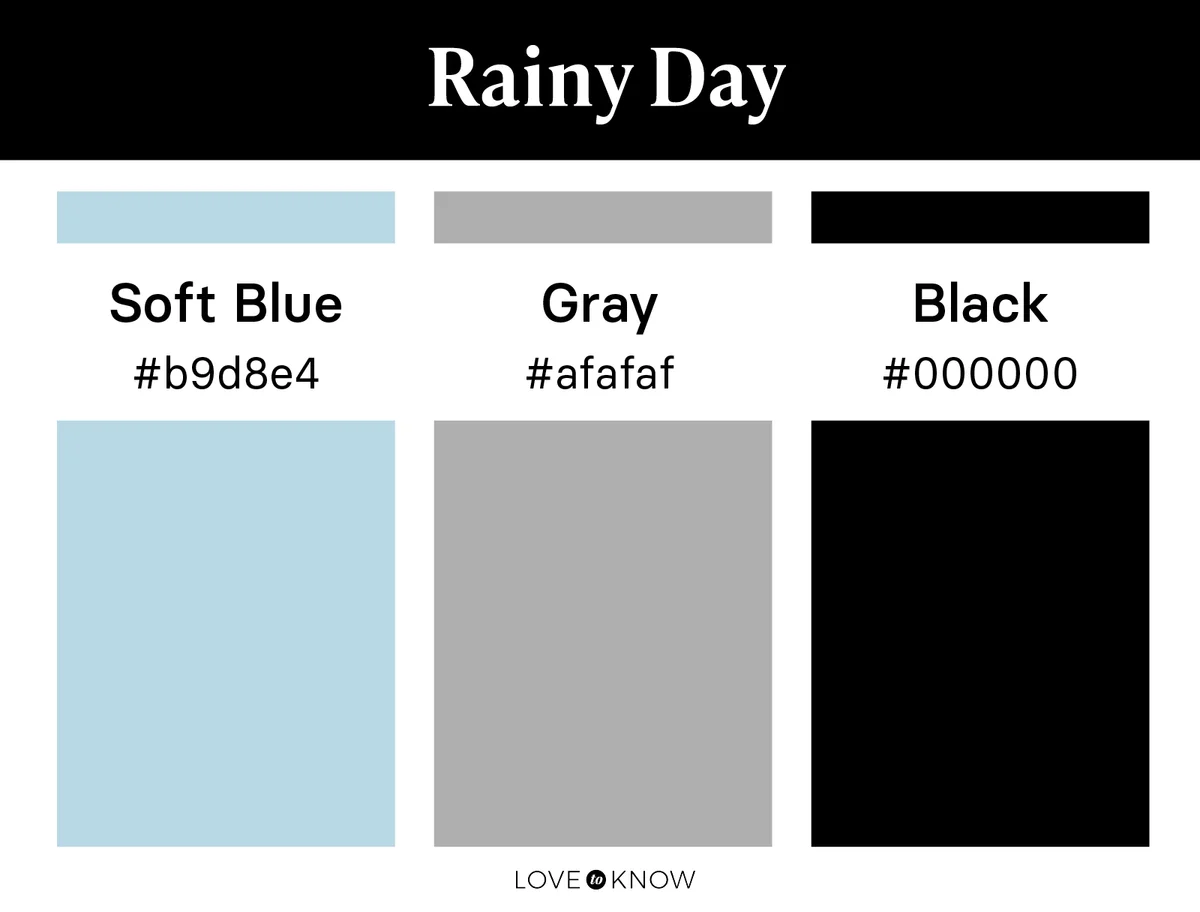 Rainy day color palette