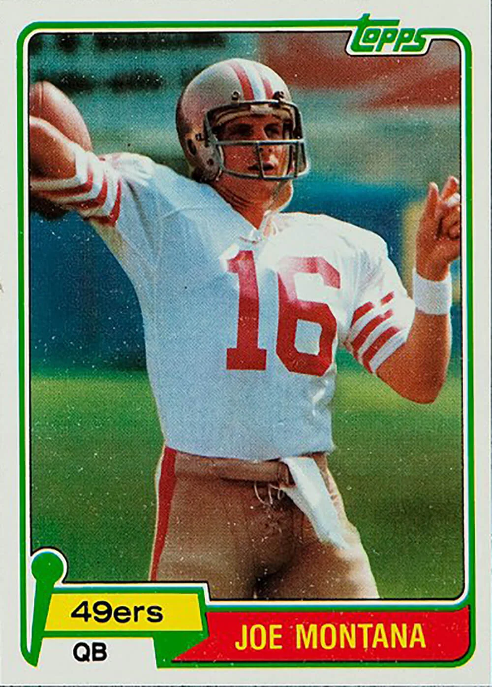 1981 Joe Montana Rookie Card