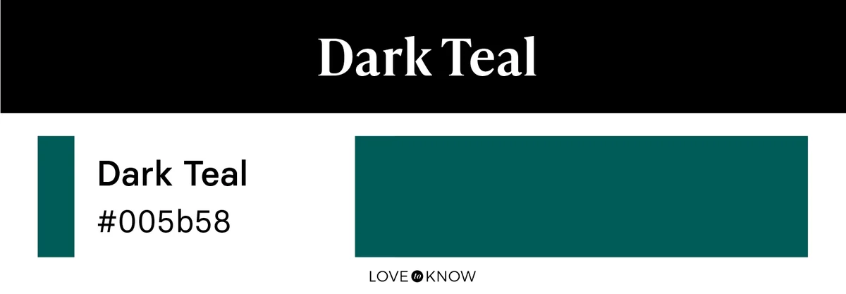 Dark teal color palette