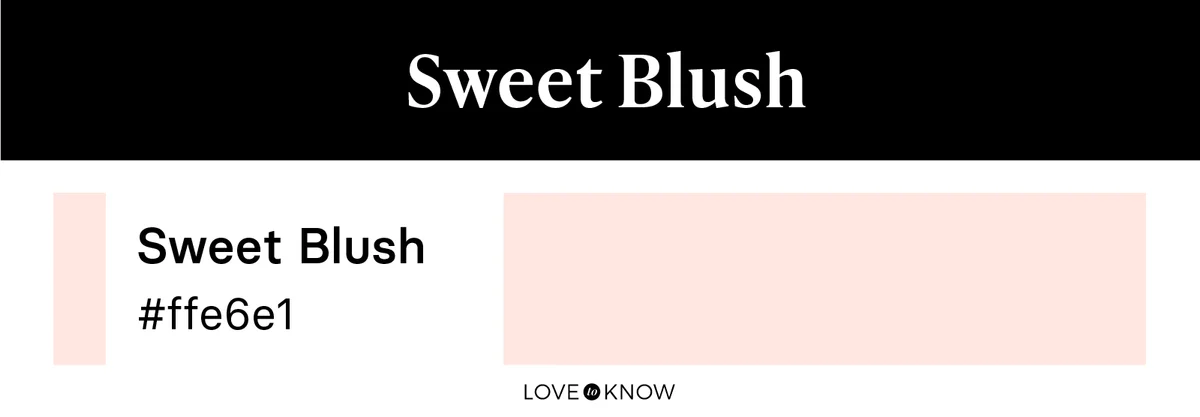 Sweet blush color