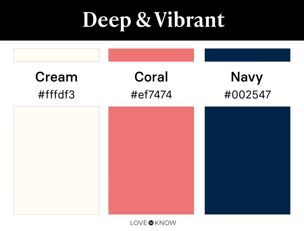 Deep & vibrant color palette