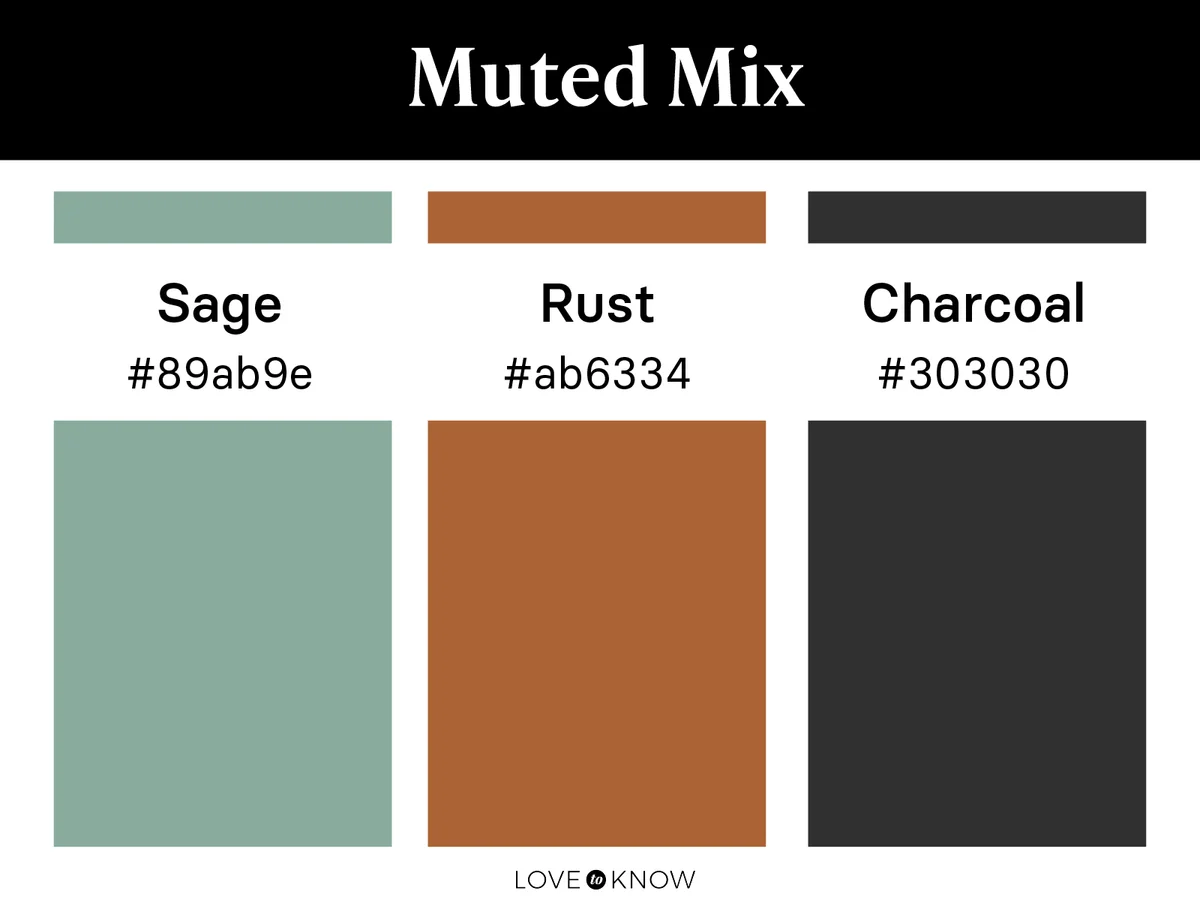 Muted mix color palette