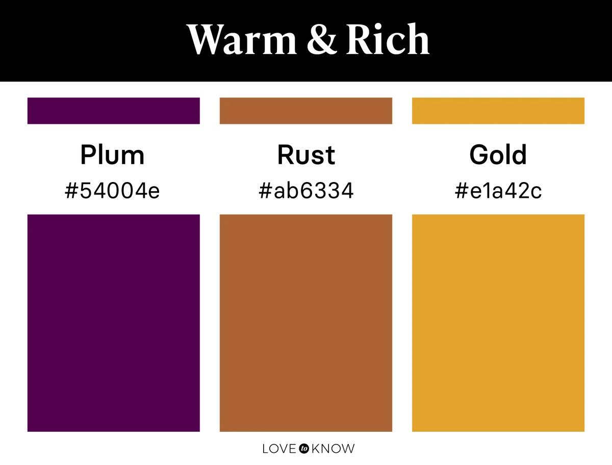 Warm & rich color palette