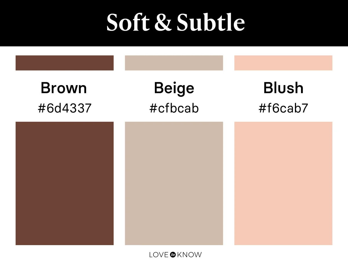 Soft & subtle colors palette